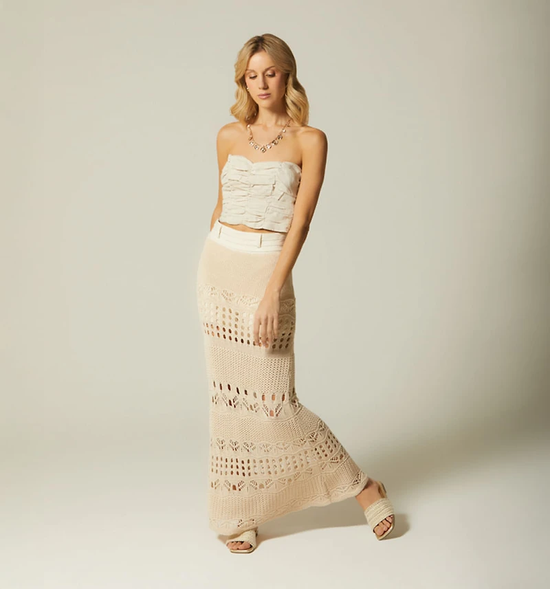 LONG CROCHET SKIRT