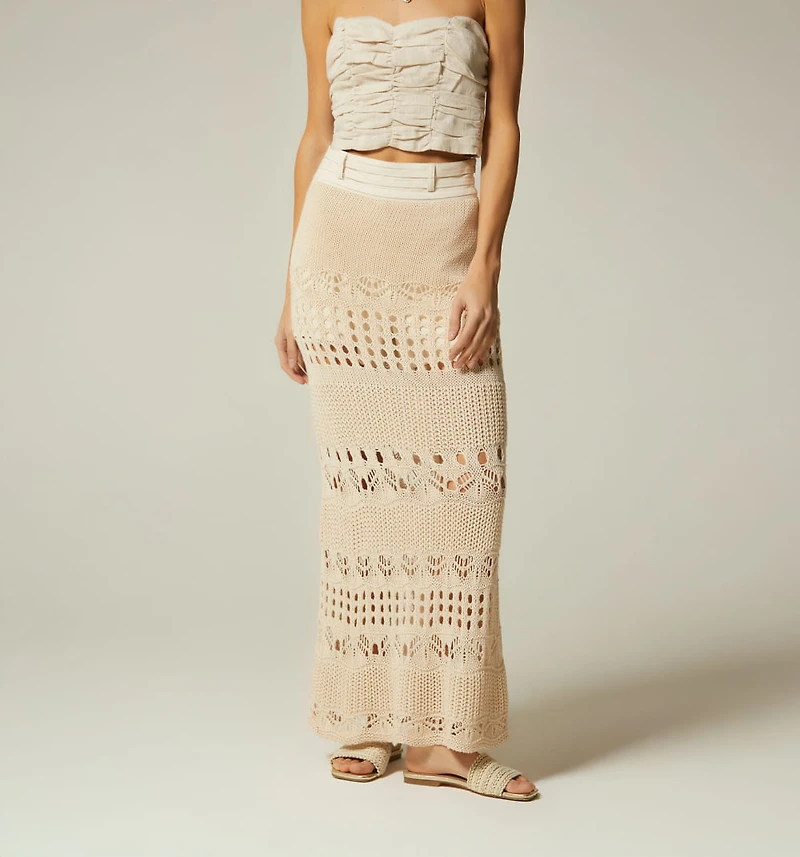 LONG CROCHET SKIRT