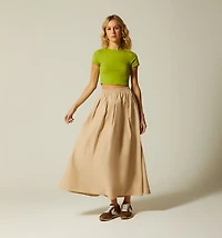 MIDI SKIRT DIAGONAL POCKETS