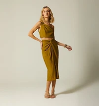 MIDI TWISTED SKIRT