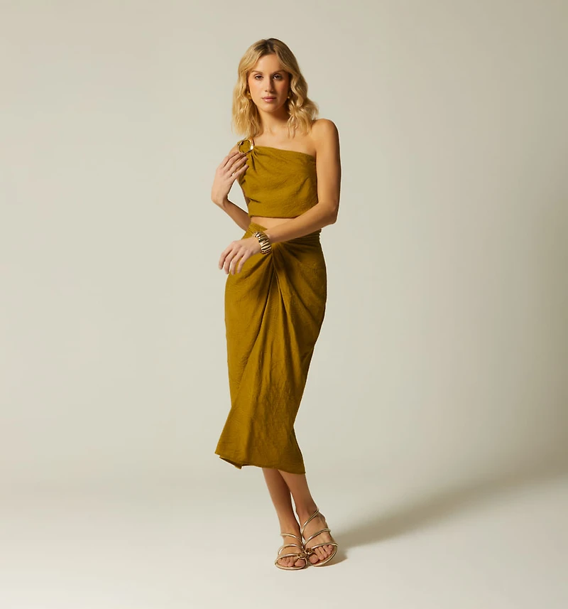 MIDI TWISTED SKIRT