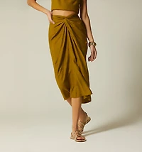 MIDI TWISTED SKIRT