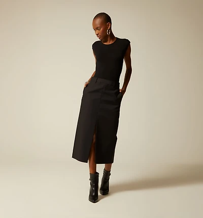 PENCIL SKIRT WITH SLIT