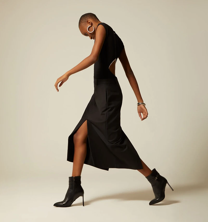 PENCIL SKIRT WITH SLIT
