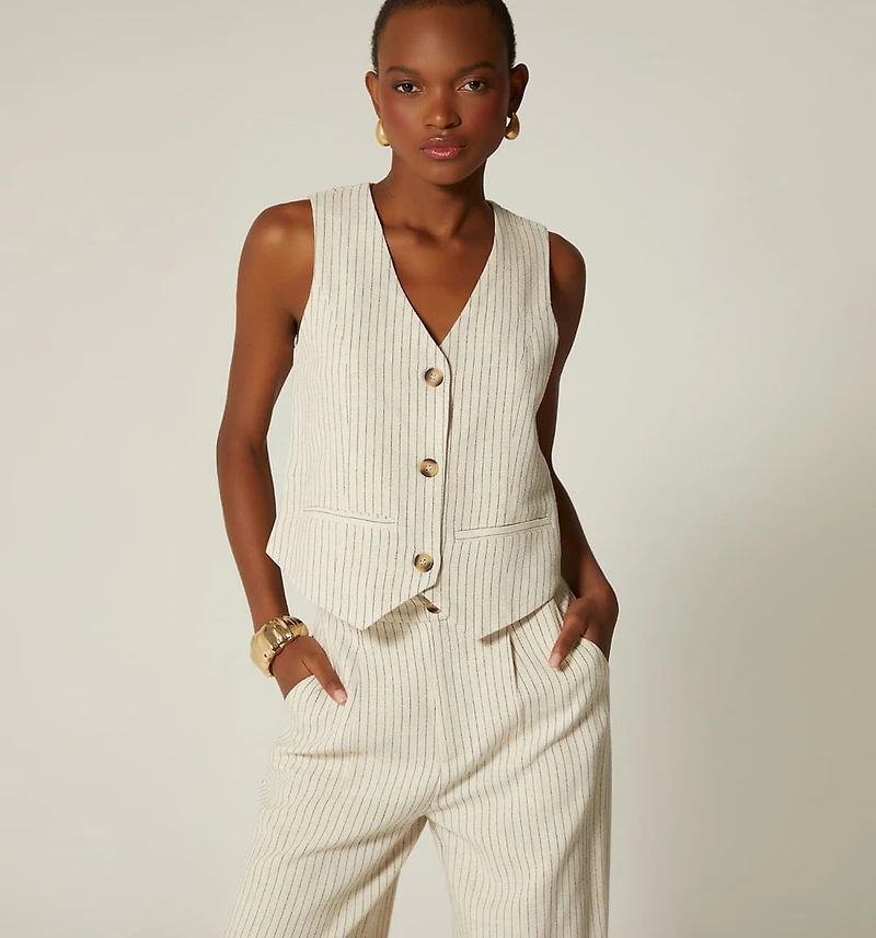 WOMEN'S VEST 3 BUTTONS