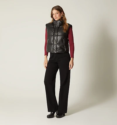PADDED SLEEVELESS JACKET