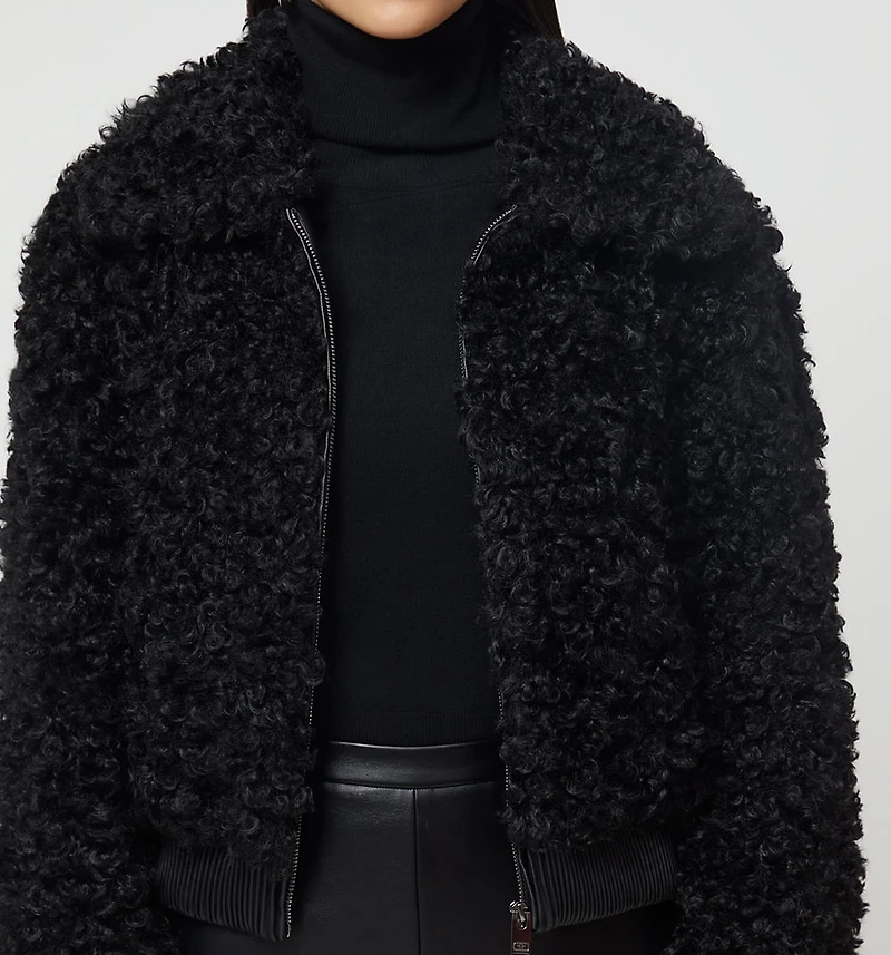 SHEARLING JACKET LONG SLEEVE
