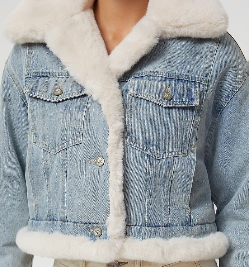 SEQUIN JACKET WITH HOOD