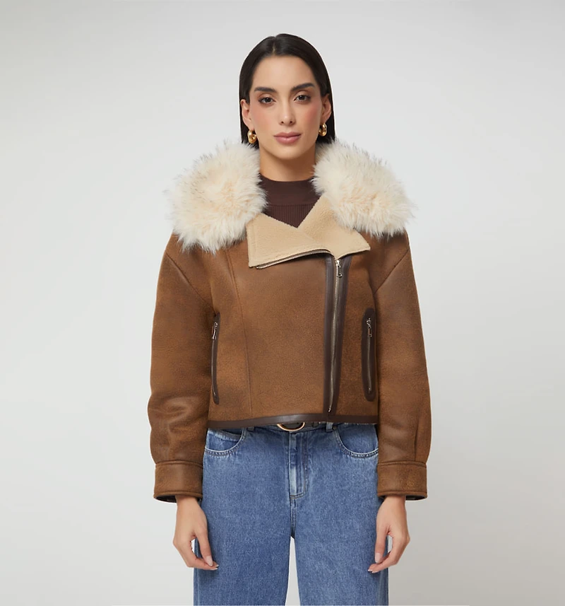 Lumberjack Jacket with Internal Fur