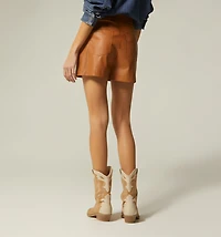 HIGH WAIST PAPER BAG SHORT