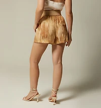 HIGH-WAISTED SHORTS WITH DRAWSTRING
