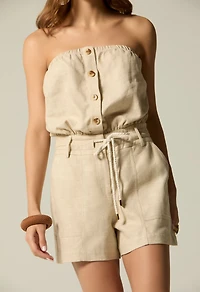 STRAPLESS SHORT JUMPSUIT