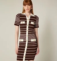 SHORT SLEEVE DRESS WITH POLO COLLAR