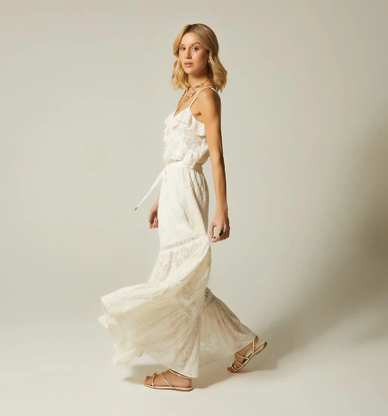 LONG DRESS WITH RUFFLES