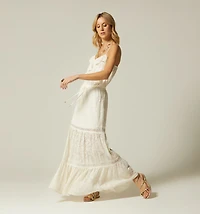 LONG DRESS WITH RUFFLES