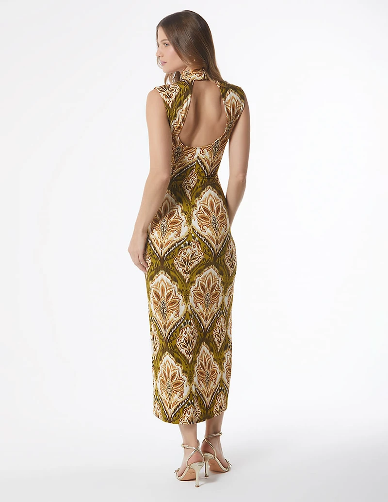 MIDI DRESS HIGH NECK