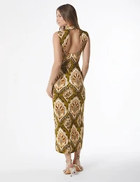 MIDI DRESS HIGH NECK