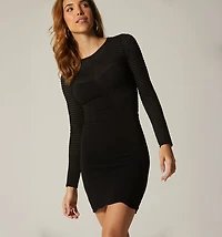 LONG SLEEVE KNITTED DRESS