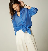 Three-Quarter Sleeve Blouse