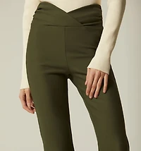 HIGH WAIST LEGGINGS WITH CROSSED WAISTBAND