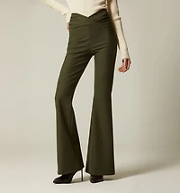 HIGH WAIST LEGGINGS WITH CROSSED WAISTBAND