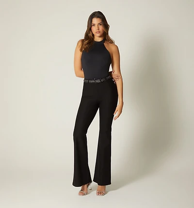High Waist Leggings with Belt