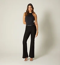 High Waist Leggings with Belt
