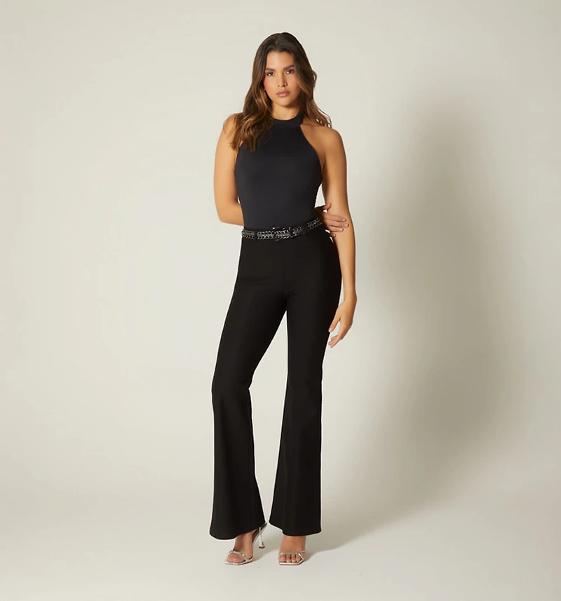 High Waist Leggings with Belt
