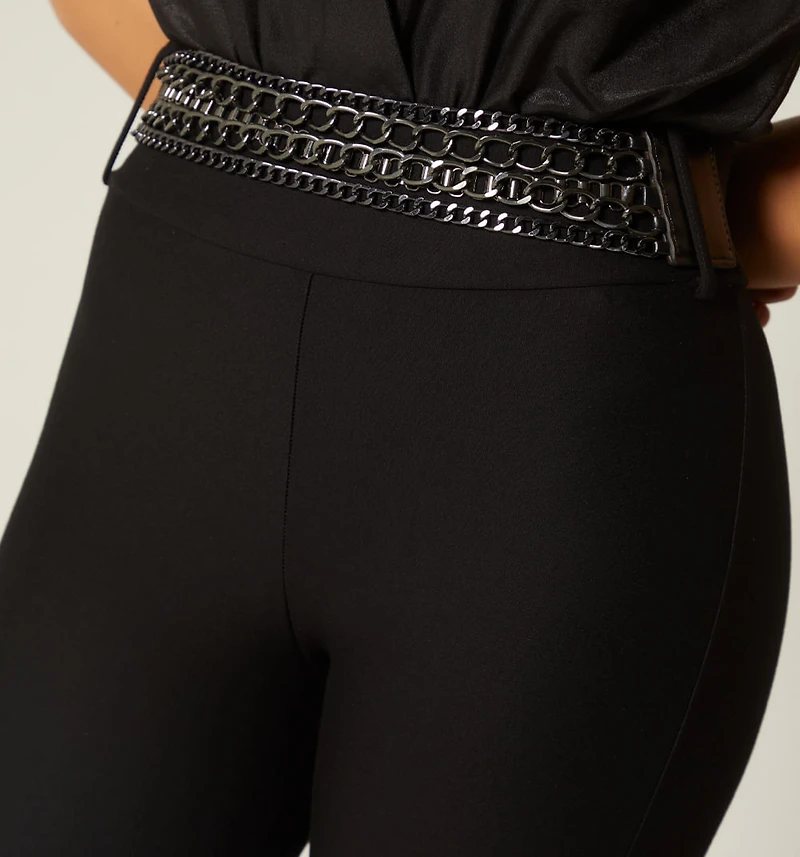 High Waist Leggings with Belt