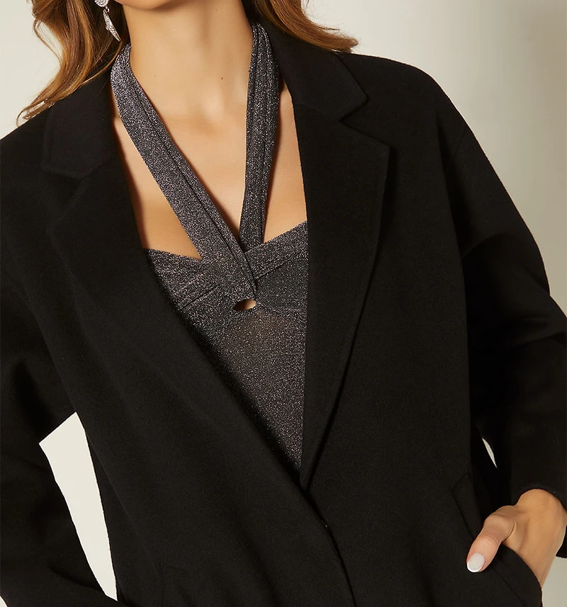 COAT WITH FRONT POCKETS