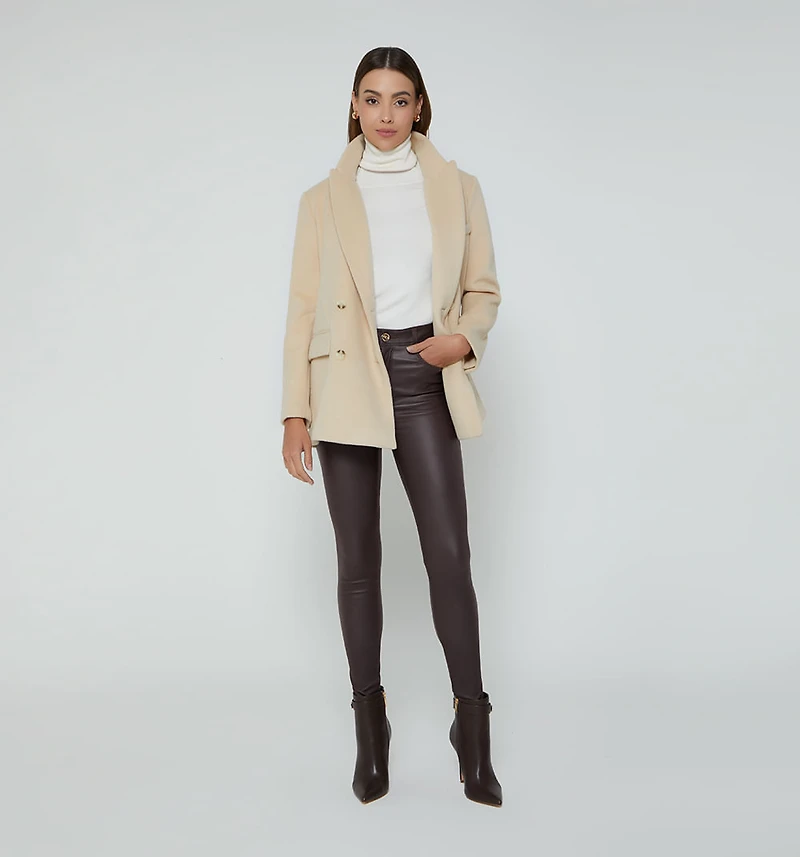 CLASSIC FLEECE COAT WITH 3 BUTTONS