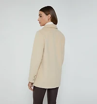 CLASSIC FLEECE COAT WITH 3 BUTTONS