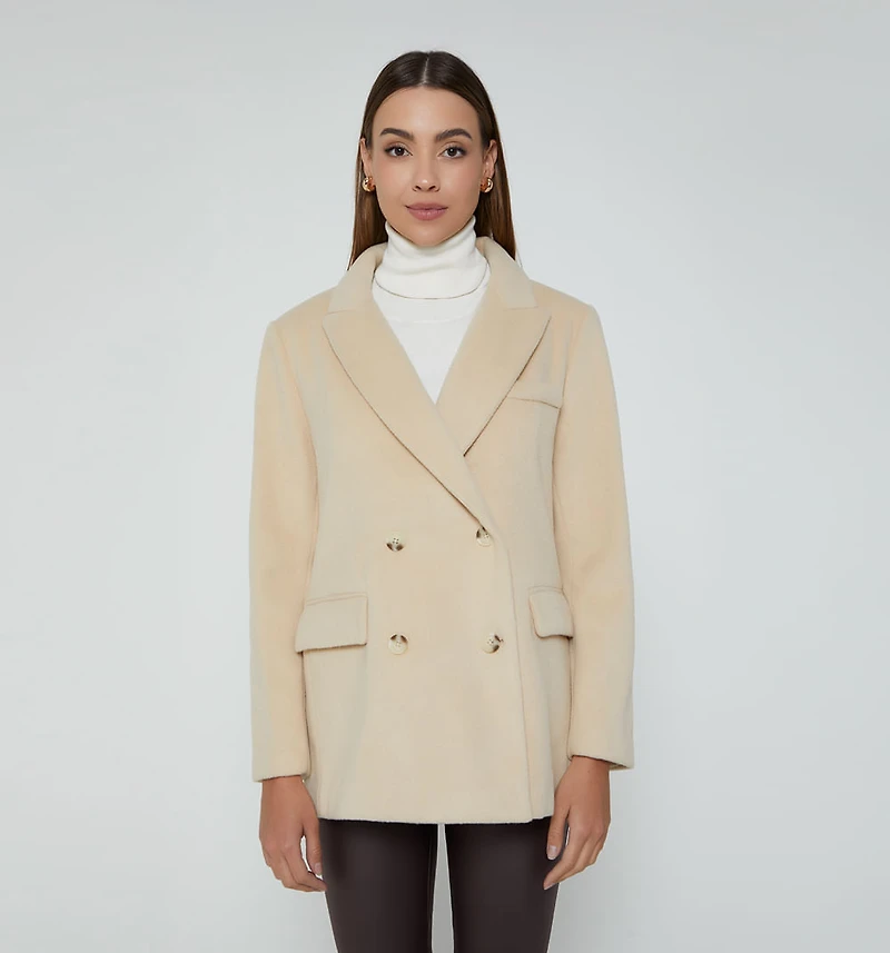 CLASSIC FLEECE COAT WITH 3 BUTTONS