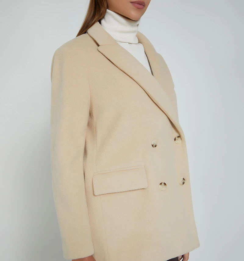 CLASSIC FLEECE COAT WITH 3 BUTTONS