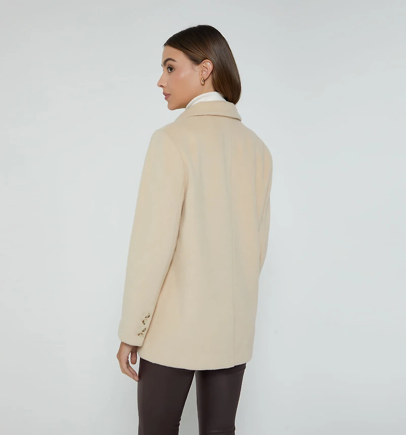 CLASSIC FLEECE COAT WITH 3 BUTTONS