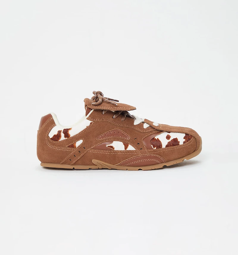 SPORTS SNEAKER ANIMAL AND SUEDE