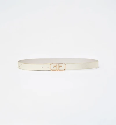 METALLIC MONOGRAM BUCKLE BELT