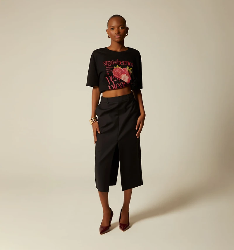 STRAWBERRIES PRINTED T-SHIRT