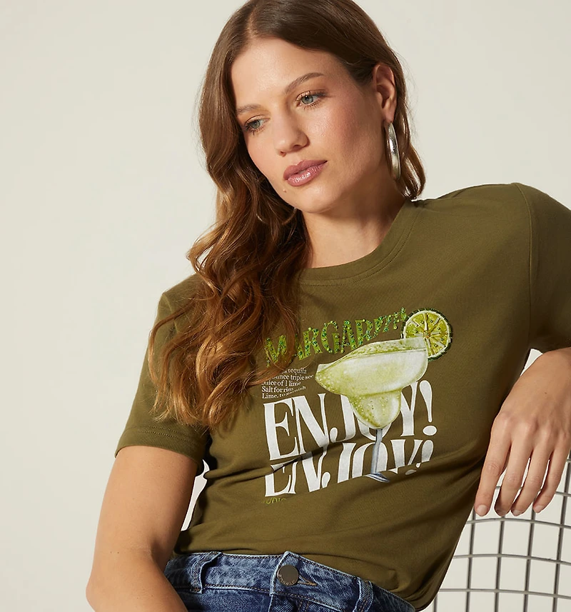 DAISY PRINTED T-SHIRT
