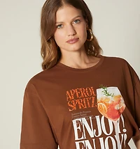 PRINTED APEROL T-SHIRT