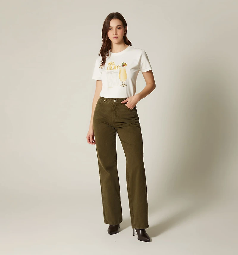 PINEAPPLE COLADA PRINTED T-SHIRT