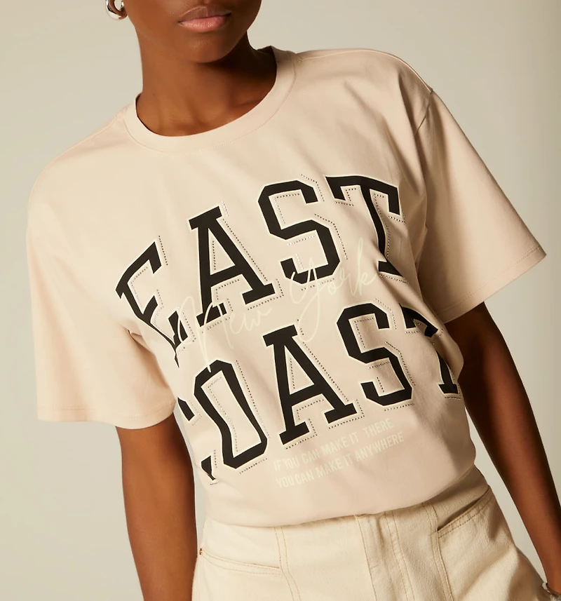 SEQUIN PRINT T-SHIRT