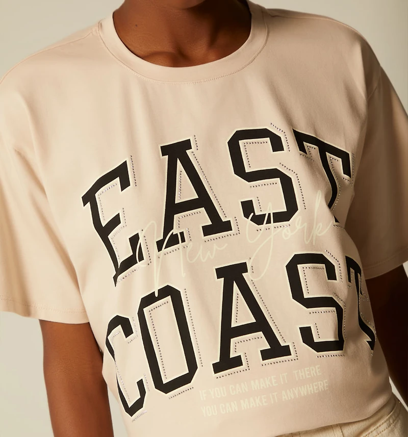 SEQUIN PRINT T-SHIRT