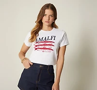 T-SHIRT SEQUIN PRINT