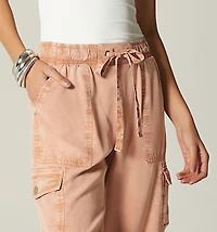 HIGH WAIST CARGO POCKET JOGGER COLOR