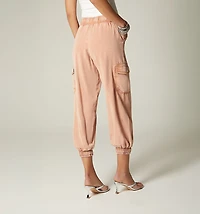 HIGH WAIST CARGO POCKET JOGGER COLOR