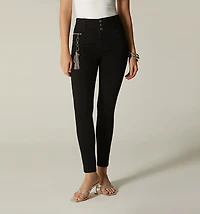 ULTRASLIM HIGH WAIST JEANS WITH TASSELS