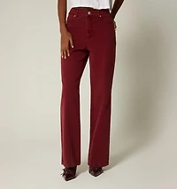STRAIGHT HIGH-WAIST JEANS 5 POCKETS COLORS