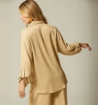 LONG SLEEVE BLOUSE WITH POCKET