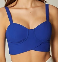 TIE STRAP CROP BLOUSE